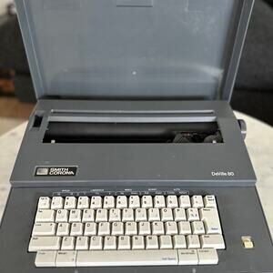 Vintage Smith Corona Gray Typewriter*TESTED